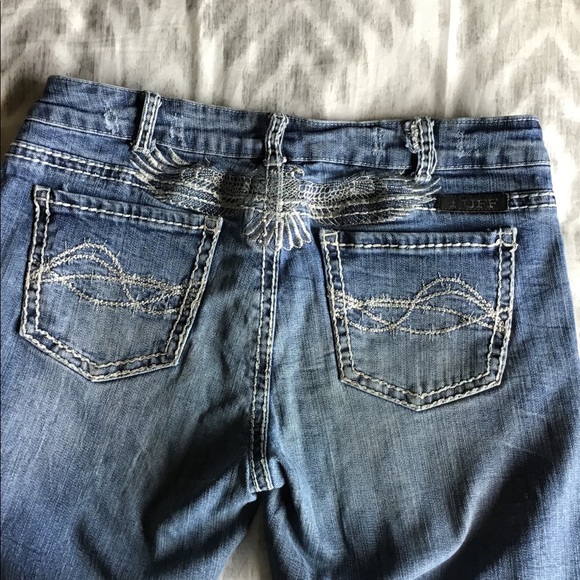 Cowgirl Tuff bootcut “Freedom” jeans size 30x35 - Picture 2 of 4